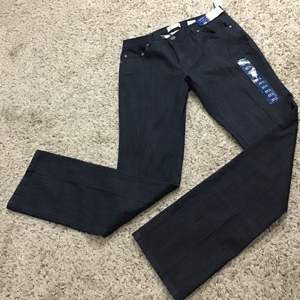 Talbots Women's Jeans Size 4 Long Y2K Boot Cut Dark Wash New With Tags